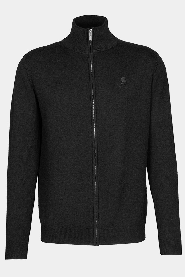 ΠΛΕΚΤΗ ΖΑΚΕΤΑ KARL LAGERFELD - 990 ΜΑΥΡΟ